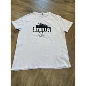 Roly Sevilla Since 1248 T-Shirt Women's Size Large White Classic Graphic